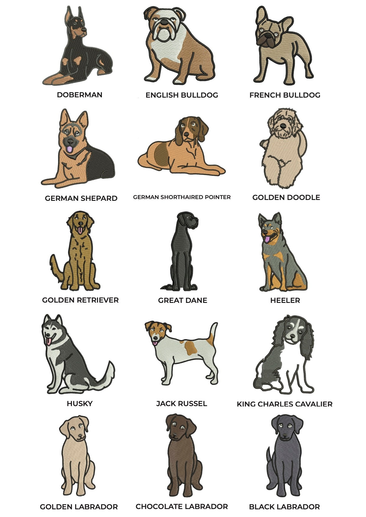 Dog Breed Custom Design - Men's Crew Neck Tee