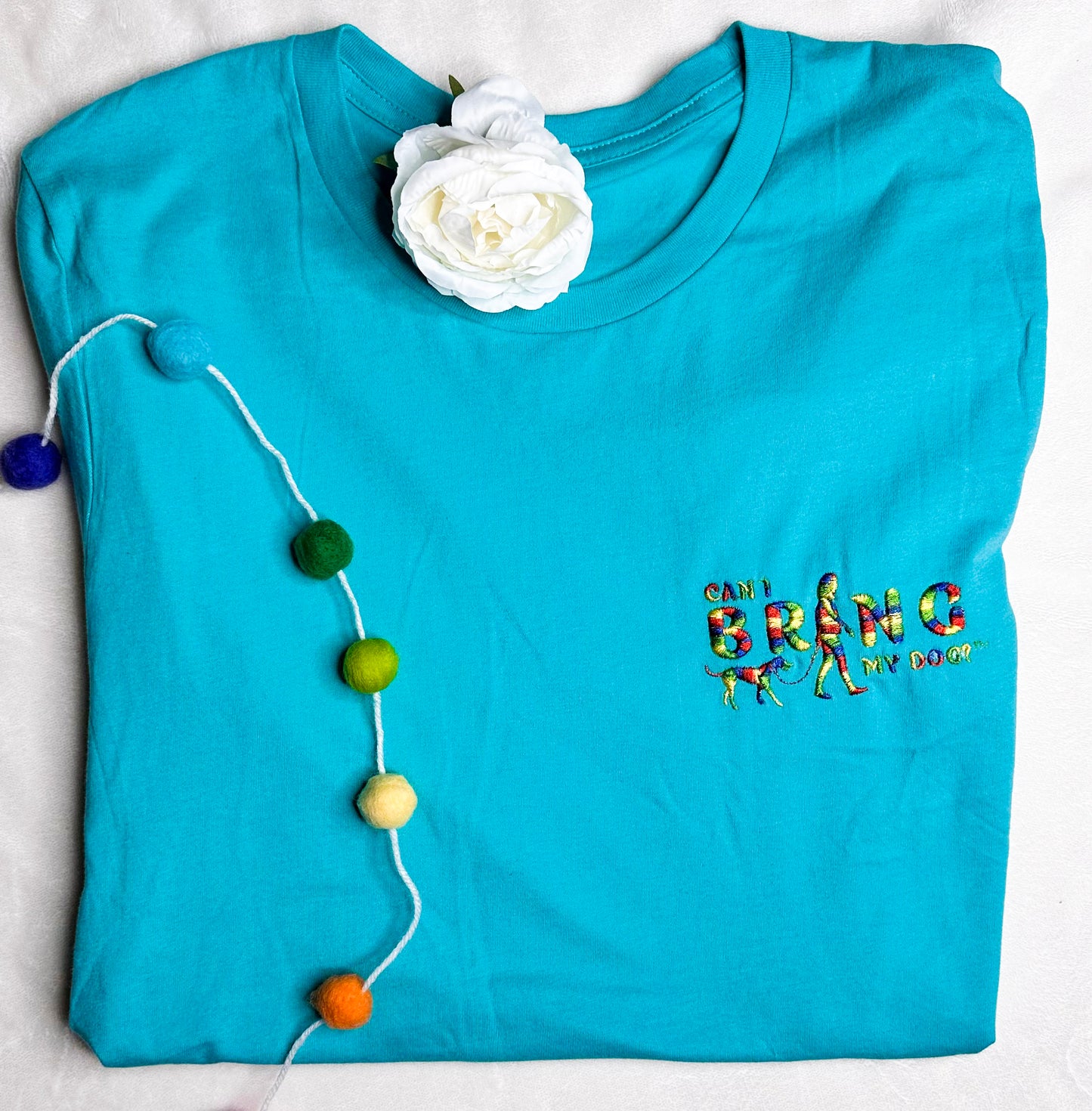 "Can I Bring My Dog?" - Woman Walking - Crew Neck Tee