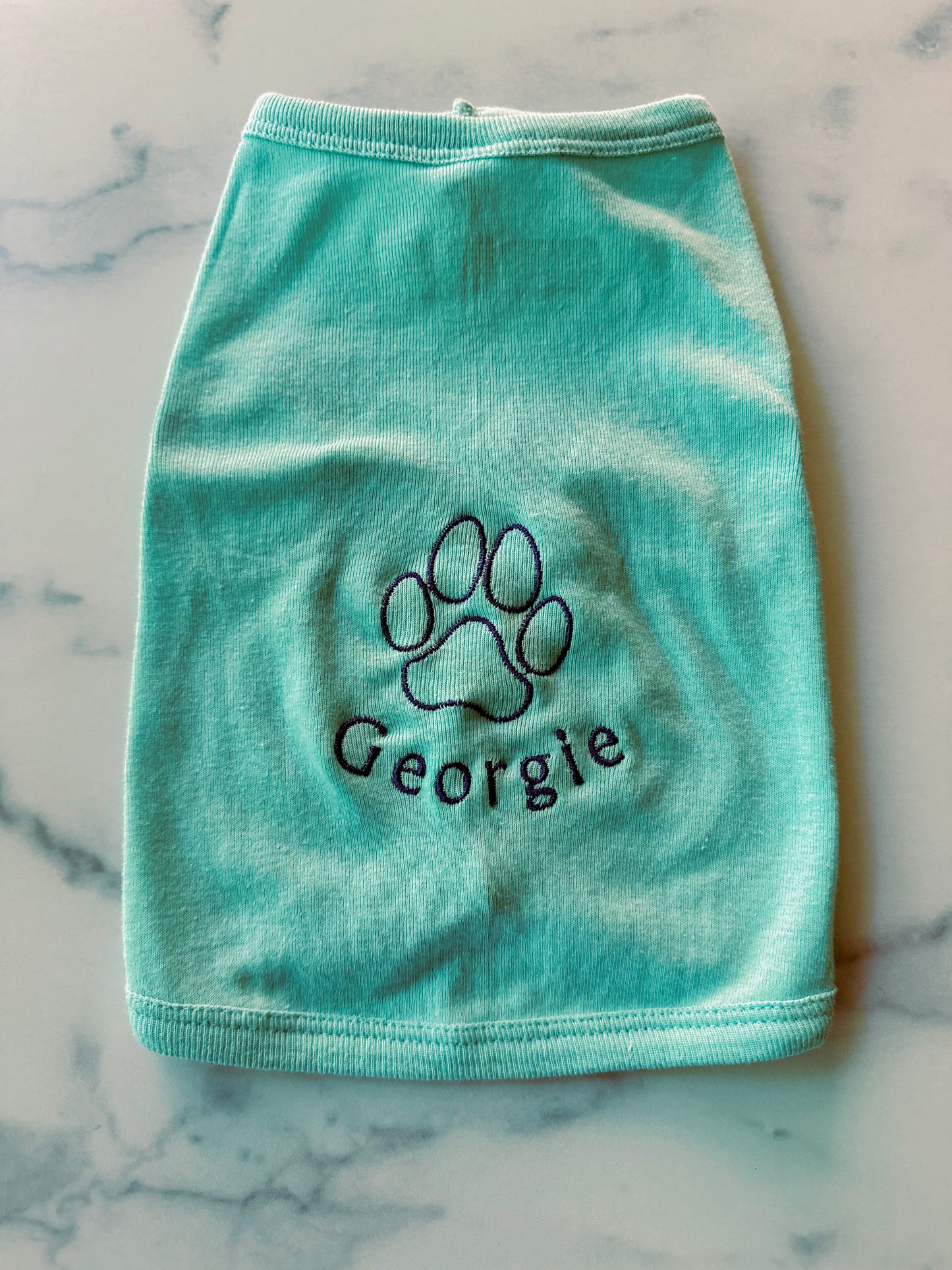 Custom Embroidered Pet Name Onesie
