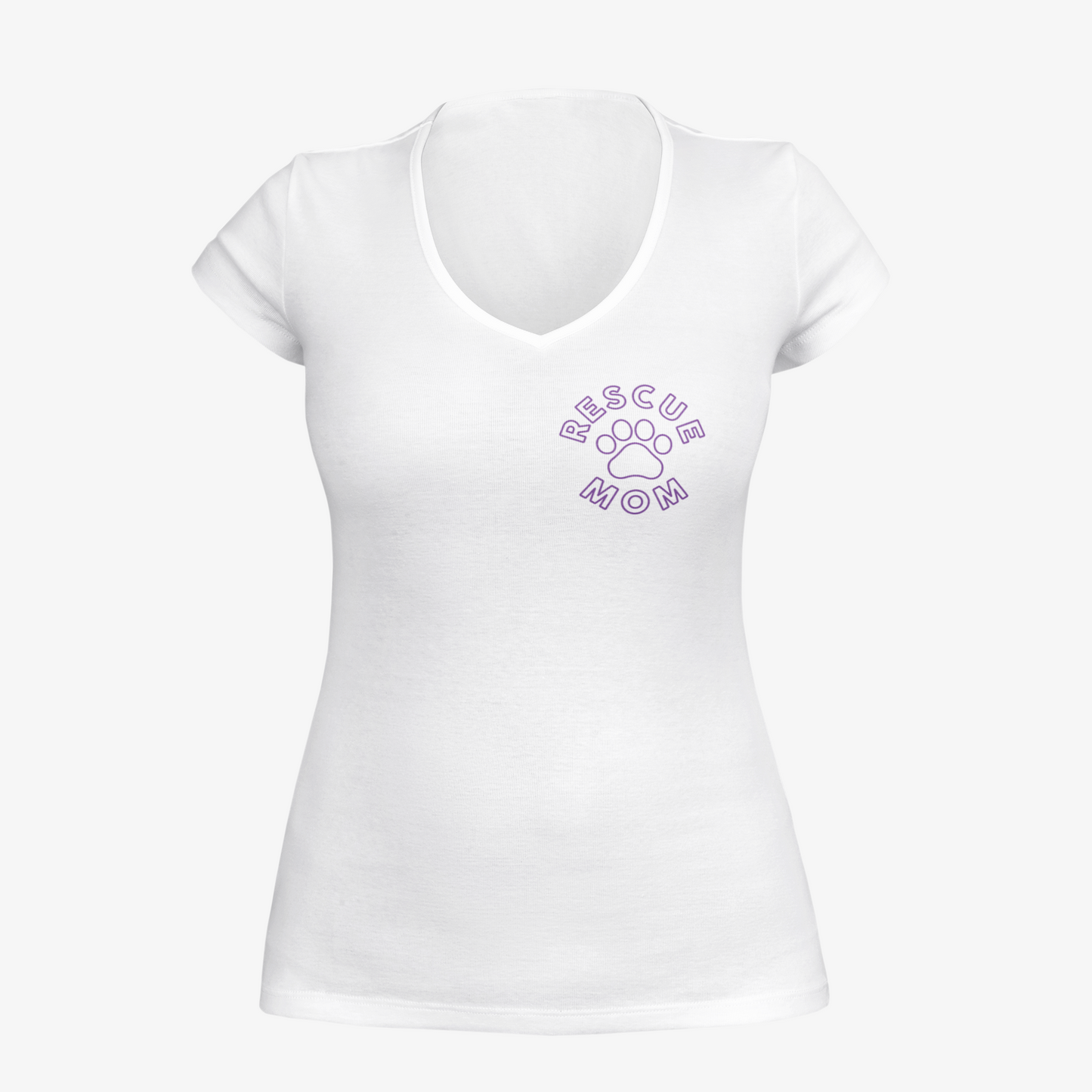 Rescue Mom - Women's Deep V-Neck Tee