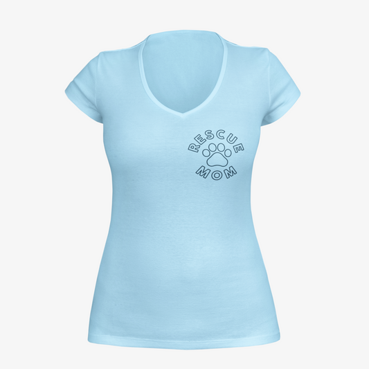 Rescue Mom - Women's Deep V-Neck Tee