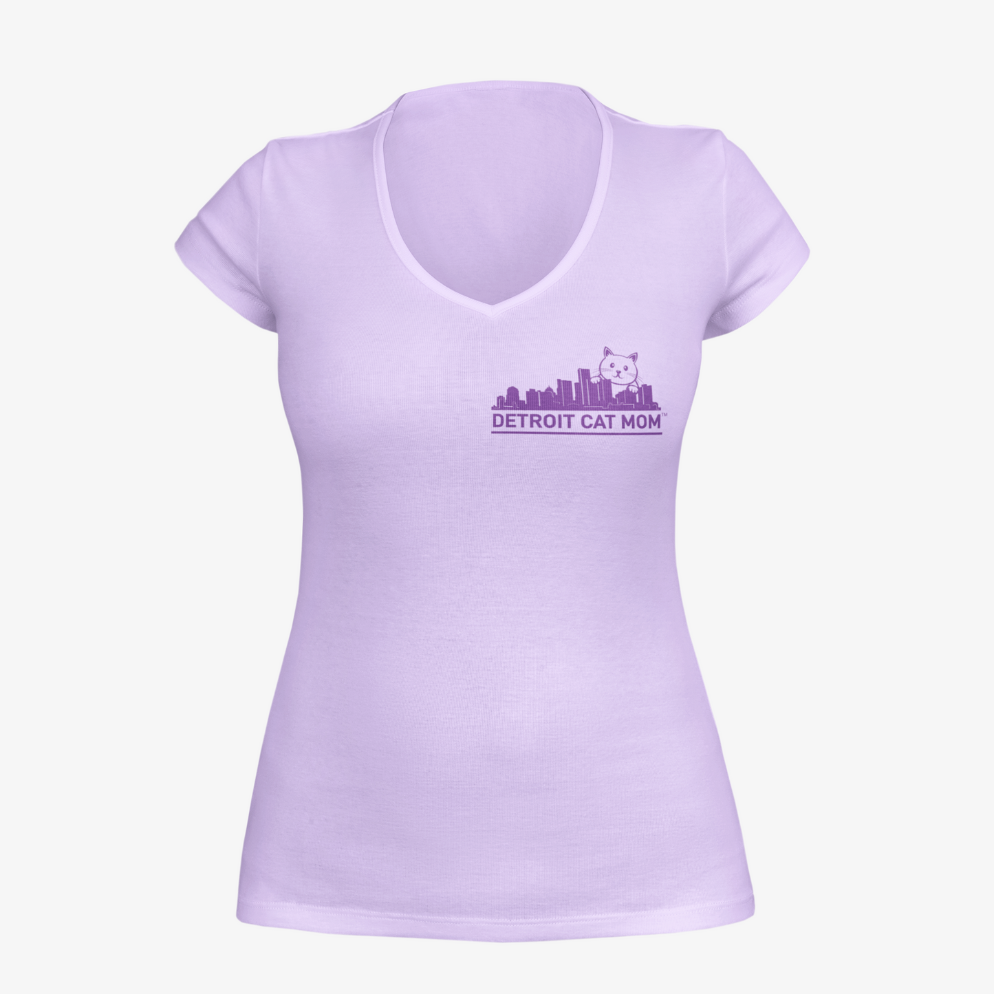Detroit Skyline - Women's Deep V-Neck