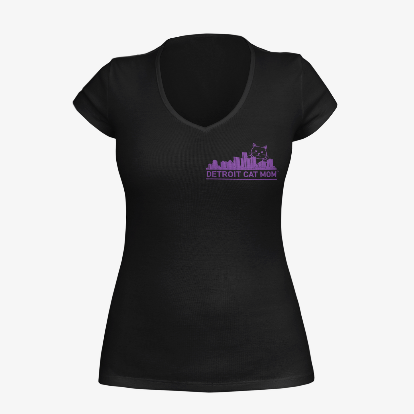 Detroit Skyline - Women's Deep V-Neck