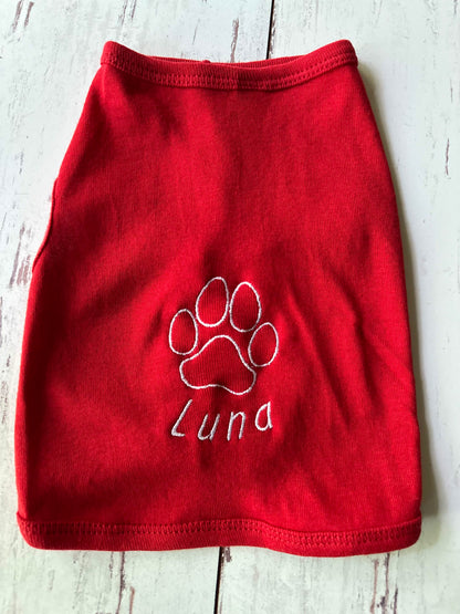 Custom Embroidered Pet Name Onesie