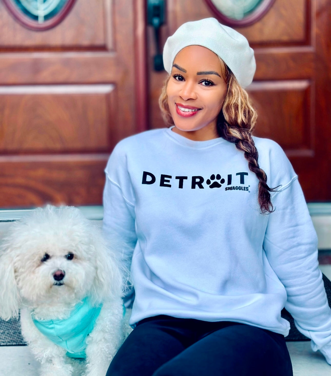 Detroit City Paw Sweatshirt -  (Unisex)