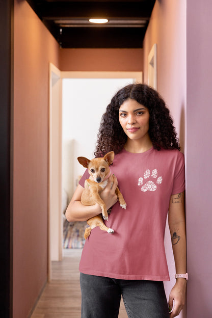 Flower Paw - Women's Crew Neck Tee
