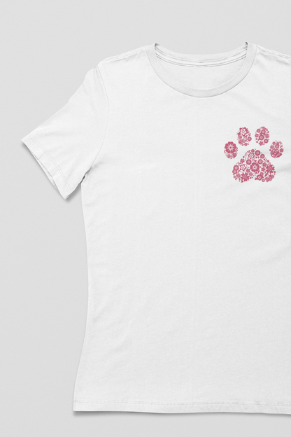 Flower Paw - Women's Crew Neck Tee