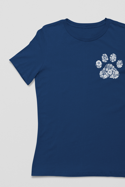 Flower Paw - Women's Crew Neck Tee