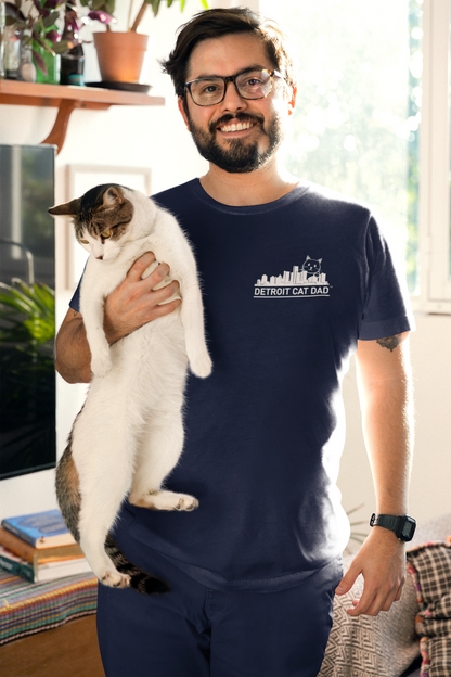 Detroit Skyline - Men's Crew Neck Tee