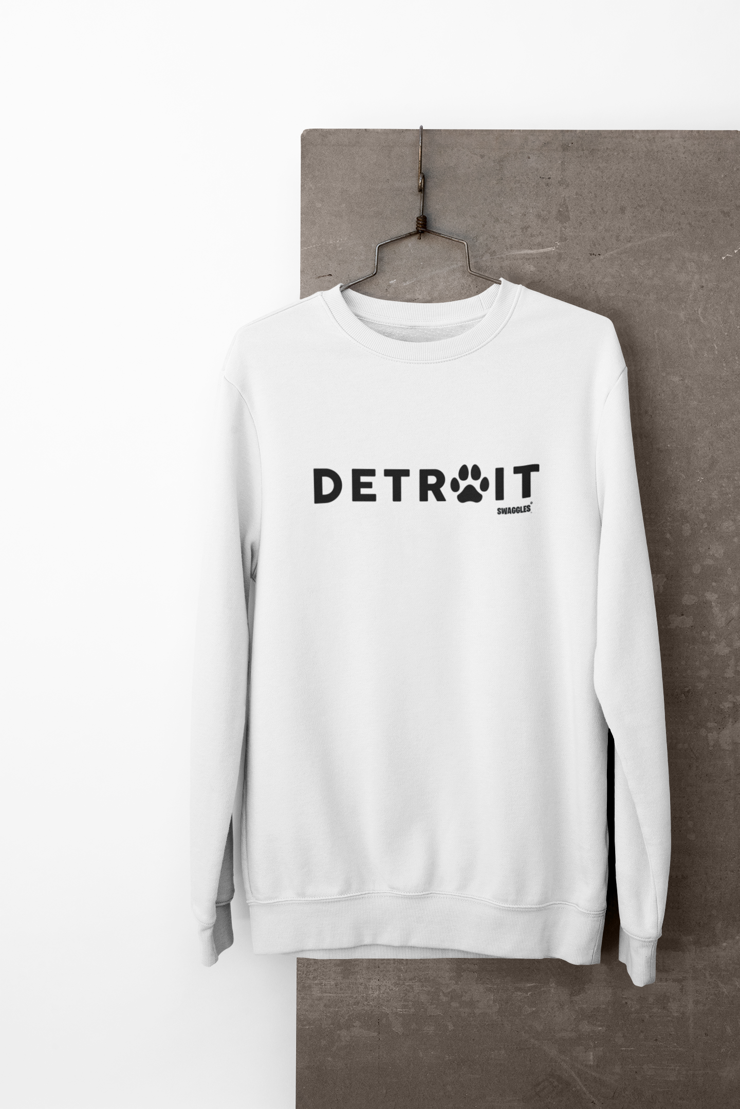 Detroit City Paw Sweatshirt -  (Unisex)