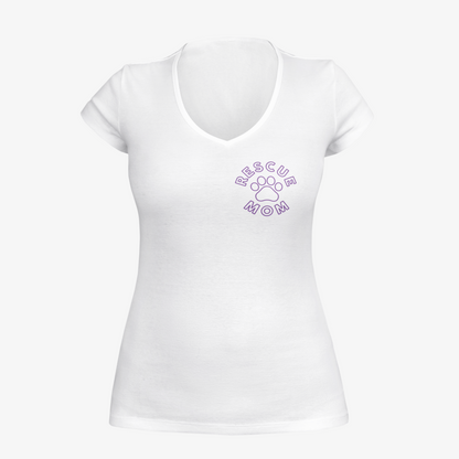Rescue Mom - Women's Deep V-Neck Tee