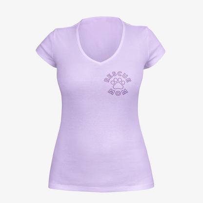 Rescue Mom - Women's Deep V-Neck Tee