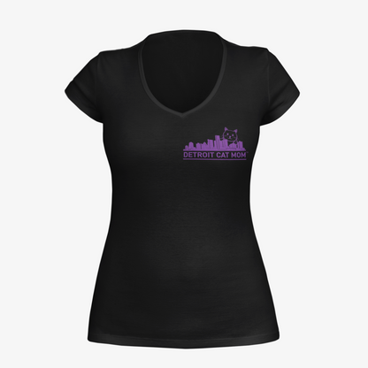 Detroit Skyline - Women's Deep V-Neck
