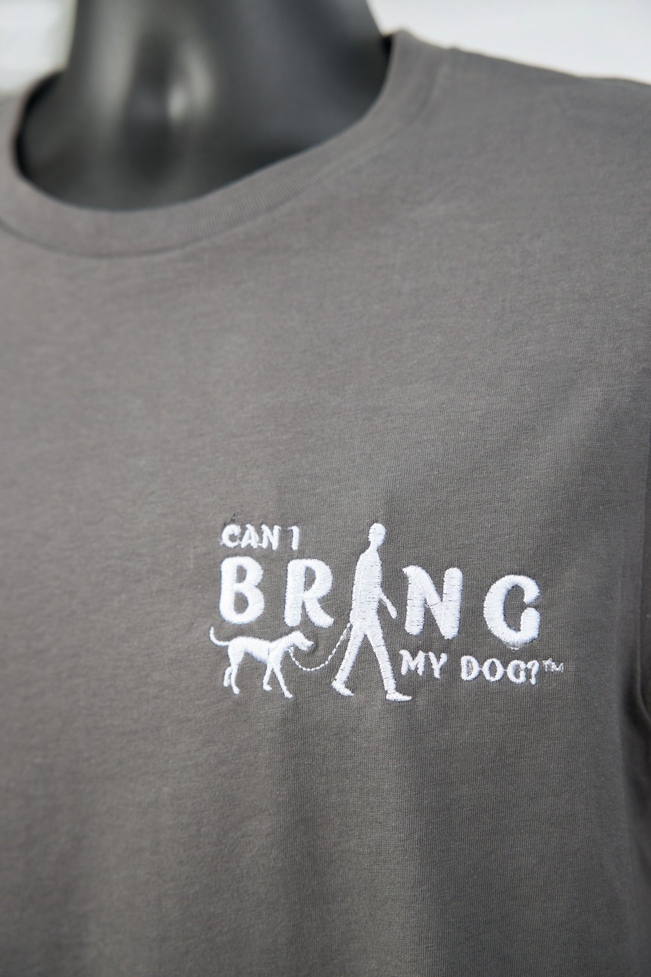 "Can I Bring My Dog?" - Man Walking - Jersey Long-Sleeve Tee