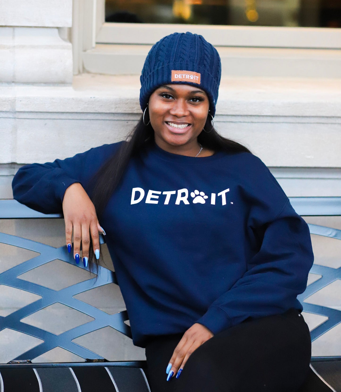 Signature LV Beanie — Be Her Detroit